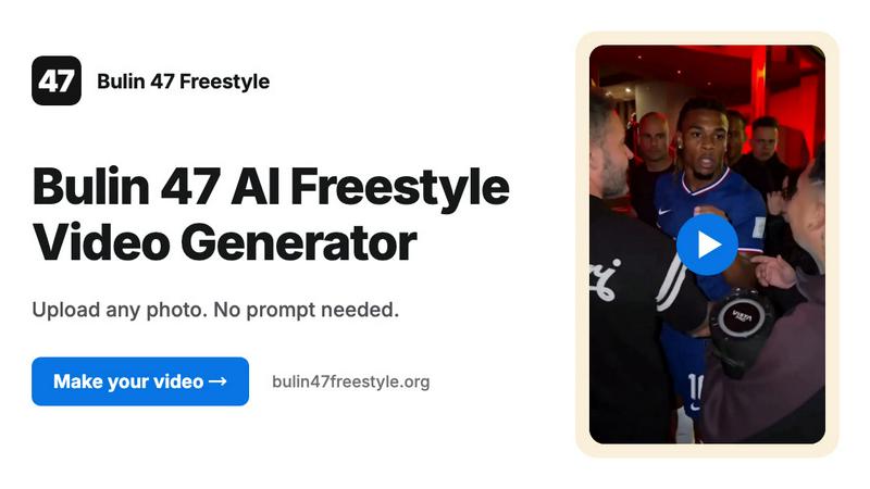 Bulin 47 AI Freestyle Video Generator application interface and features