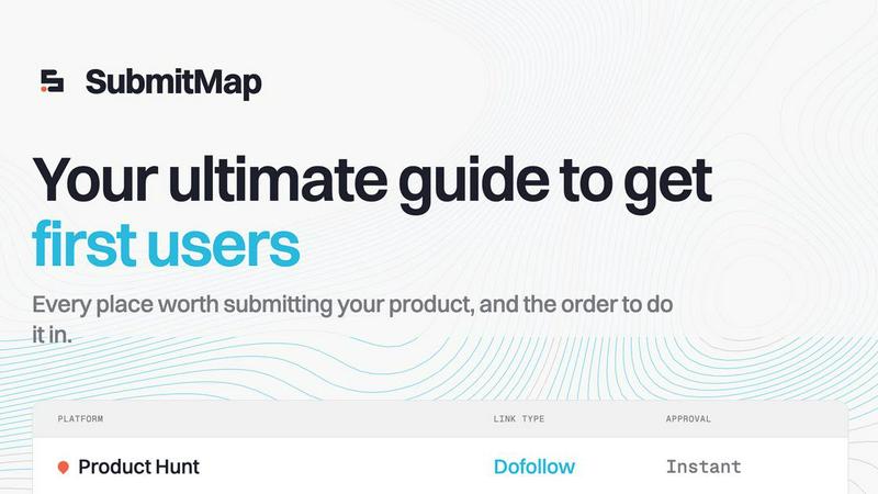 SubmitMap application interface and features